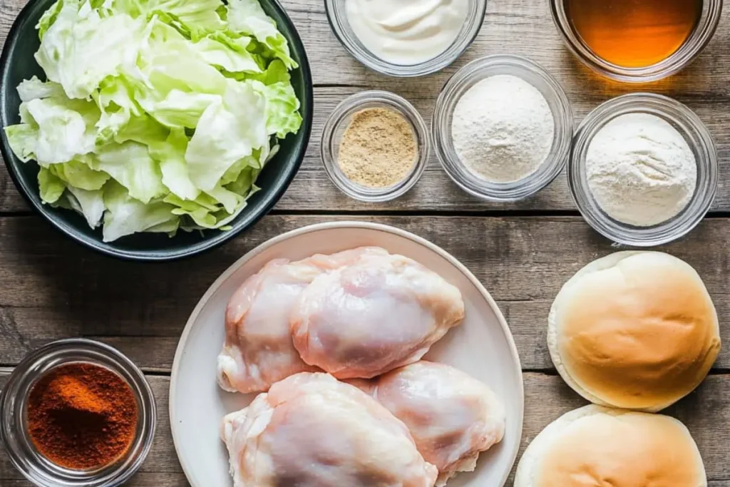 Hot Honey Chicken Sandwich Ingredients